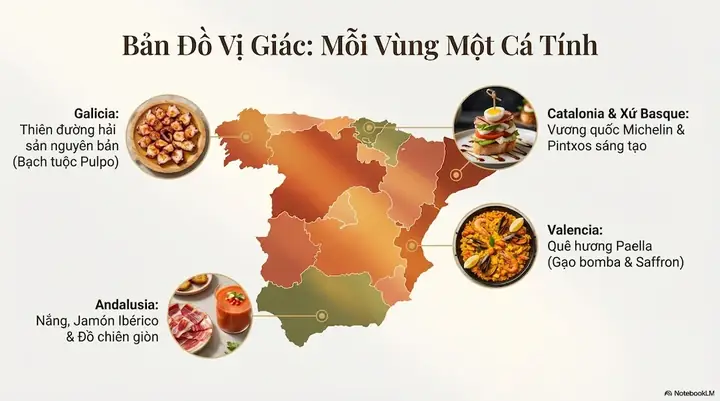 Top 15+ Đặc Sản Ẩm Thực Tây Ban Nha Nổi Tiếng: Paella, Jamón, Tapas Và Các Món Bắt Buộc Thử