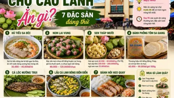 Khám Phá Đặc Sản Ở Cao Lãnh Đồng Tháp: Top Những Món Ngon Hấp Dẫn Nhất Định Phải Thử