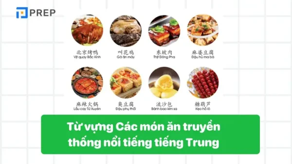 Tổng Hợp Từ Vựng Tiếng Trung Về Các Món Ăn Đặc Sắc Và Nổi Tiếng
